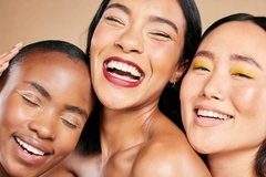 Image Women wearing colorful makeup