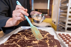 Image Chocolate on tray.