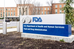 FDA headquarters sign outside building at White Oak Campus