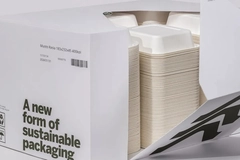 Image muoto fiber-based foodservice trays