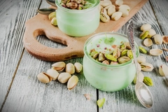 Image Pistachio-based desserts.