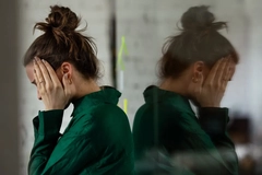 stressed woman at the office