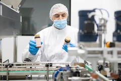 Scientist clinically researching supplements
