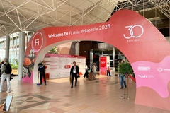 Image Fi Asia Indonesia 2026 JIExpo entrance.