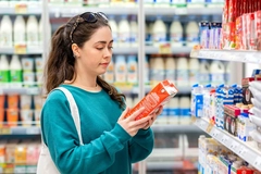 Woman shopping in a supermarket Woman shopping in a supermarket