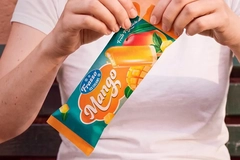 Image person opens ice cream packaging