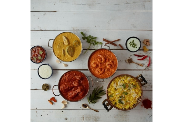 Image Plates of diverse foods.