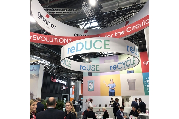 Image Greiner Packaging’s stand at Interpack 2023.