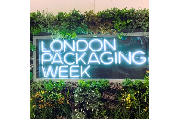glow sign at London Packaging Week