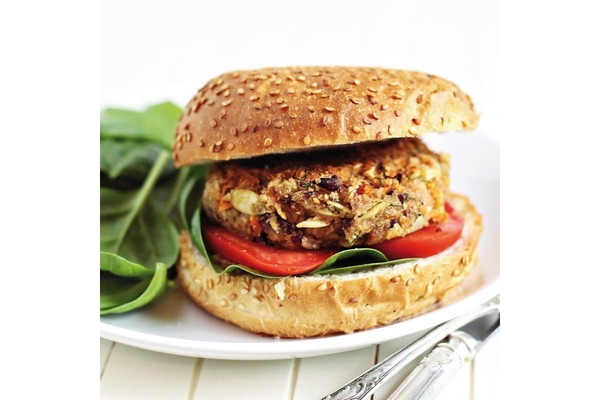 Vegan burger.