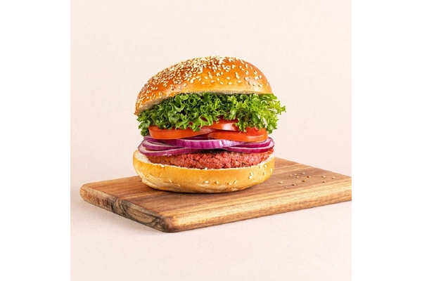 A plant based burger.