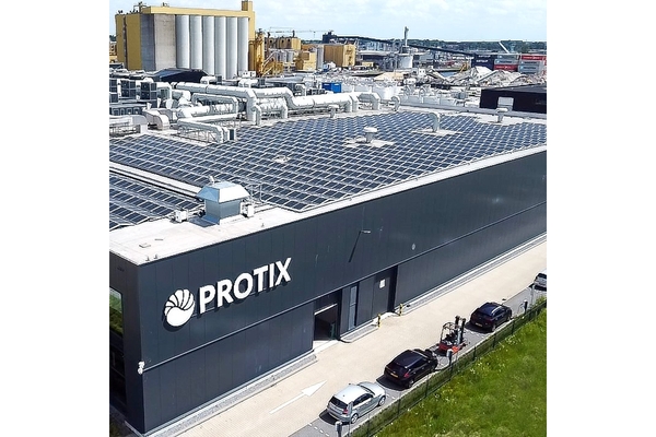 An air shot of Protix factory building.