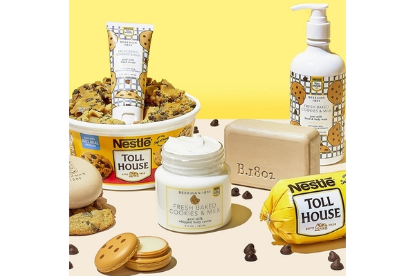 Image Beekman 1802 and Nestlé Toll House’s goat milk holiday care line.