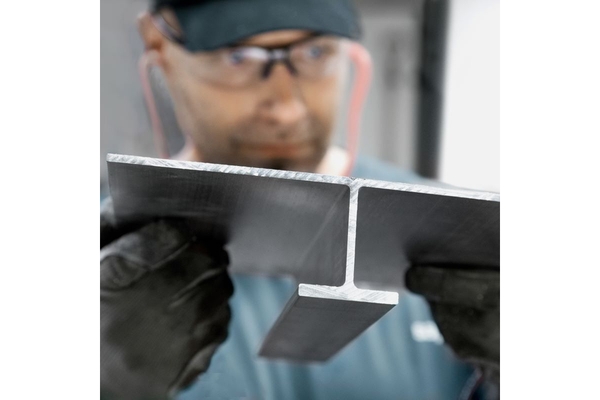 Image Man holding steel.