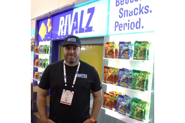 Rivalz Snacks CEO Petter Barrrick at Natural Products Expo West