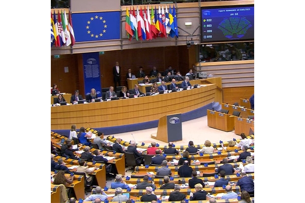 Image European Parliament voting on new rules on honey and breakfast foods.