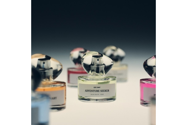 H&M Beauty's new perfume range on a table together.