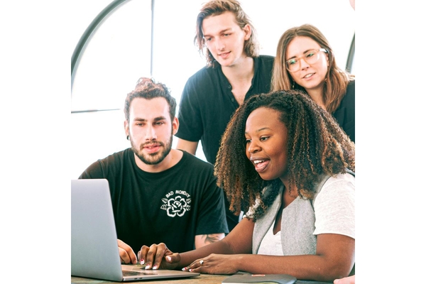 Image Young people animal rights activists AI research development
