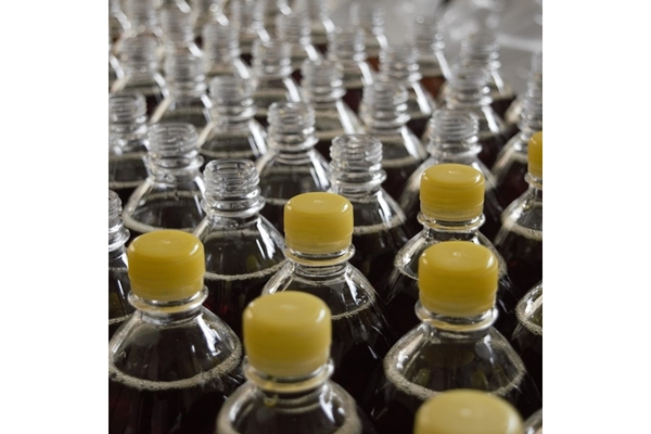 Plastic bottles.