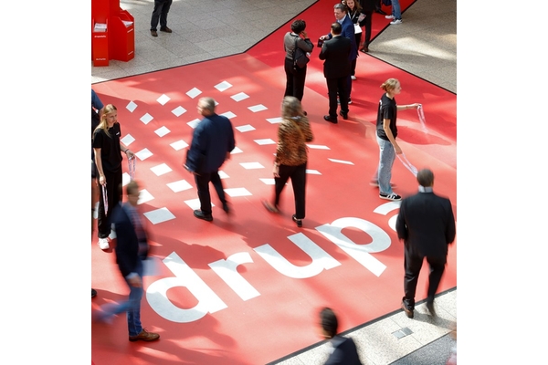 Drupa show floor.