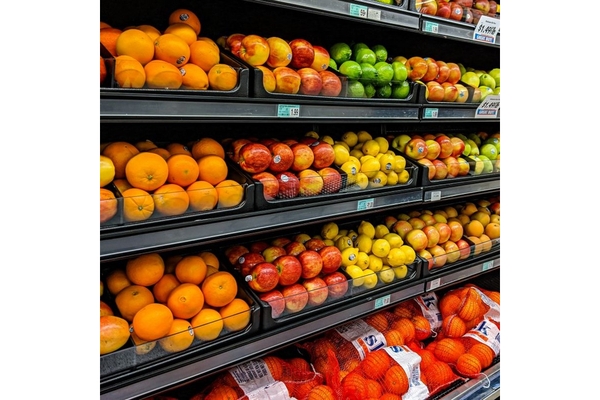 Image Fruit aisle in supermarket