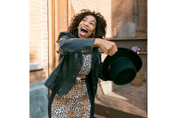 Middle-aged lady happy no menopause symptoms