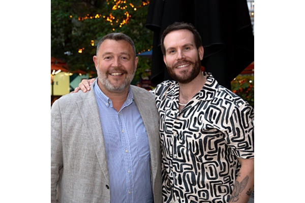 Picture of Robert Taylor, sustainability director at UPM, and Adam Ryan, head of Pentawards.