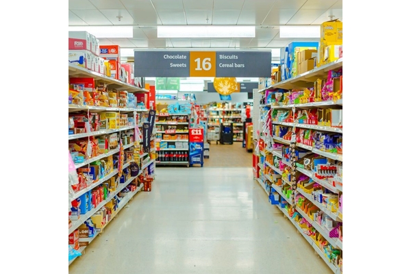 Image UK supermarket aisle