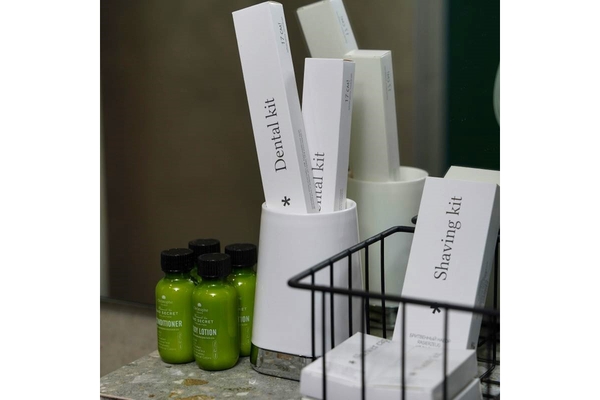 Image Toiletries in hotel bathroom