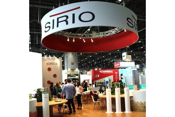 Sirio Pharma's booth at Vitafoods Europe.
