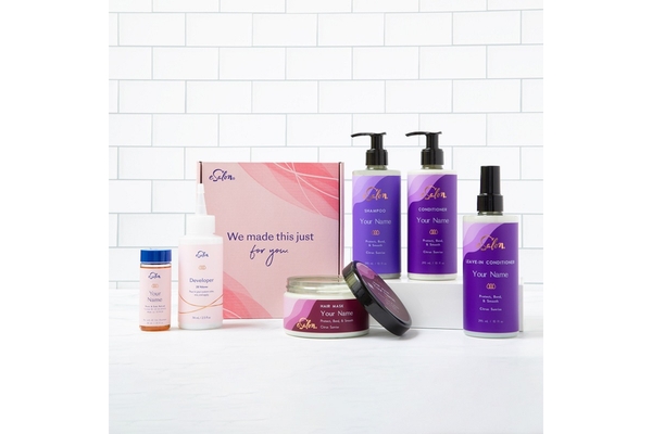 eSalon customizable hair care product range