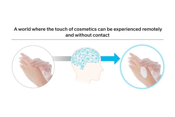 diagram of hands with arrow pointing to brain illustration, pointing to hands