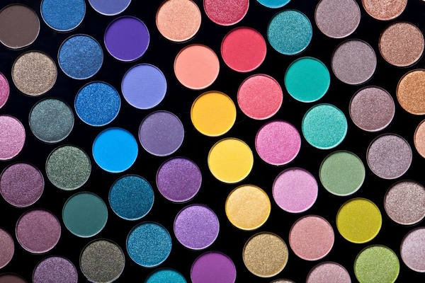 Image Colorful round eye shadow pressed powders