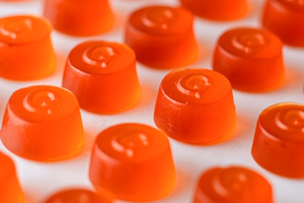 Orange gummies.