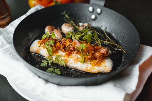 Image cultivated fish fillet.
