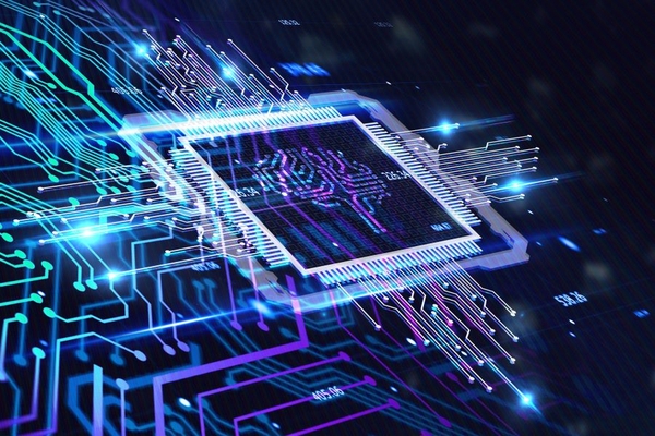 Image AI machine learning and computer technologies concept.