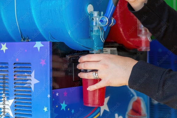 Image Brightly-colored slushie drinks contain glycerol.