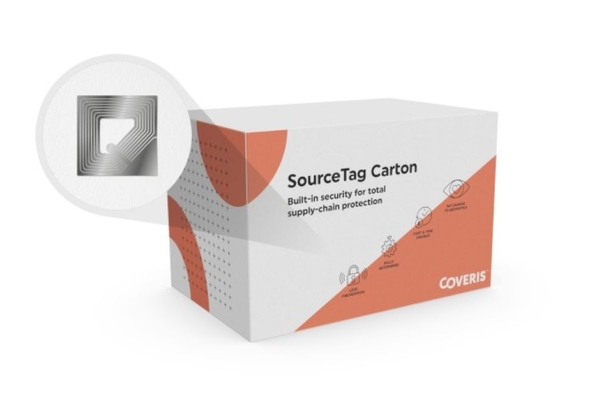 Image Carton printed with security tag.