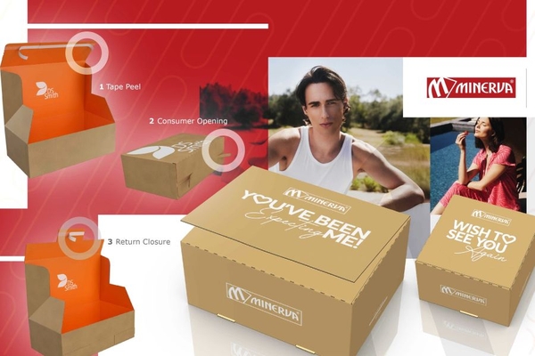 Image Returnable e-commerce cardboard boxes.