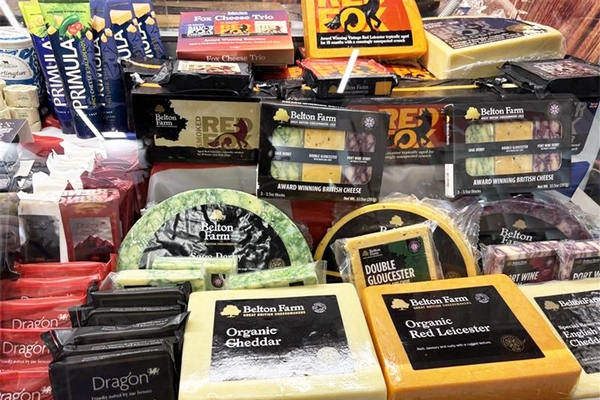 Image Coombe Castle cheese products.