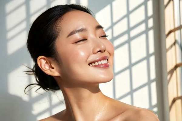 Image Korean woman with healthy skin
