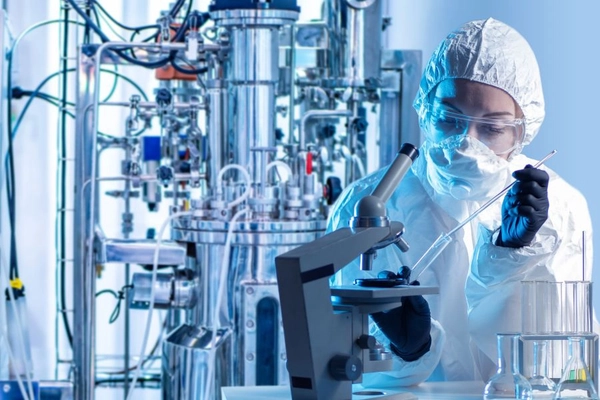 Researcher in a lab