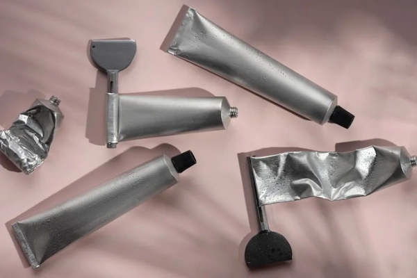 Image Cosmetics tubes on a surface