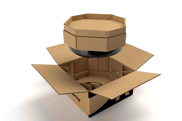 Cardboard box for radar products.
