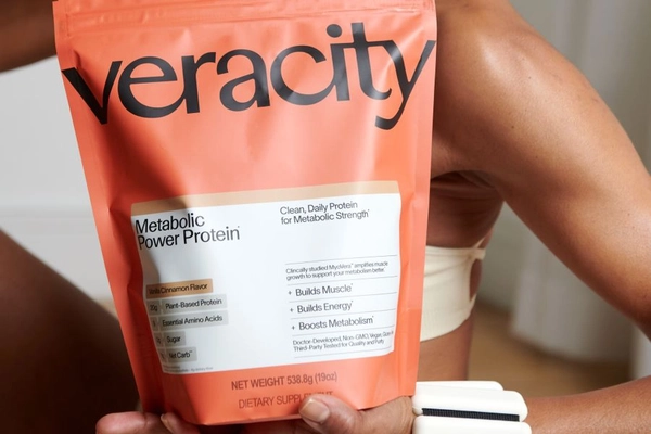 Image Protein powder in sealed bag