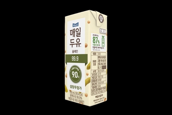 Soy milk carton packaging.