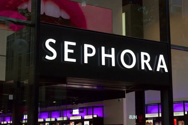 Sephora logo on a building facade