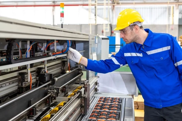 Image Packaging machinery worker