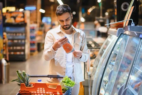 Image Man at grocery store