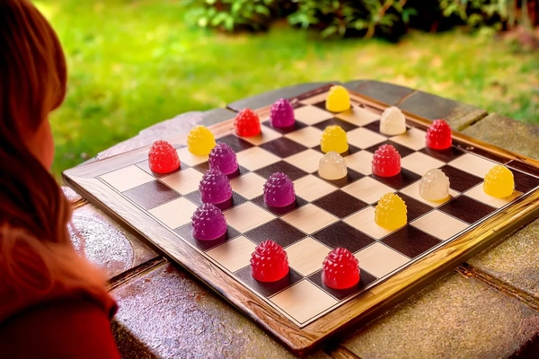 Image TopGum concepts on chess board